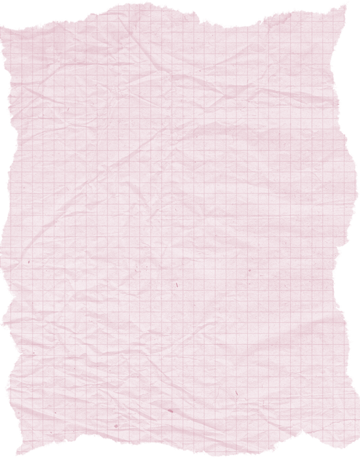 Pink Torn Grid Paper